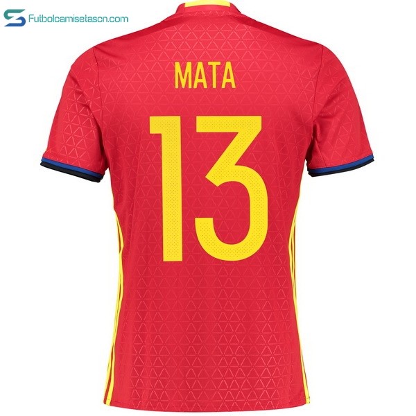 Camiseta España 1ª Mata 2016